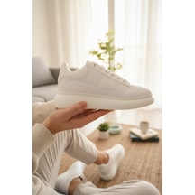 Enoch Erkek Alex Model Sneaker Kalın Tabanlı Oversize Model Lüks Ve Tok Görünüm Beyaz