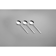 Nehir Sofia Tatlı Kaşık - 12 Li Tatlı Kaşığı Paslanmaz Çelik 18/10 Gri