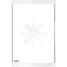 A5 Kar Tanesi Bloknot Çizgisiz Defter - 50 Yaprak - Memopad - Notepad - Not Defteri - Not Kağıdı Çok Renkli Çok Renkli