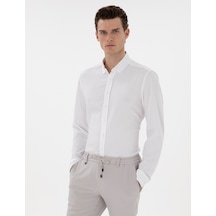 Pierre Cardin Erkek Beyaz Gömlek Desenli 50301583-vr013 Beyaz