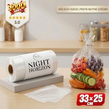 Eua 1000 Adet Rulo Buzdolabı Poşeti 33x25 Cm - Dayanıklı Şeffaf Buzluk Ve Gıda Saklama Poşeti