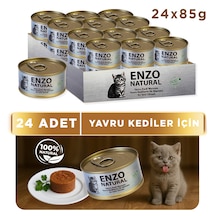 Natural Yavru Yaş Kedi Maması 85 Grx24