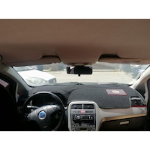 Fiat Grande Punto Modellerine Uygun Torpido Koruma Halısı Siyah Kenar Renk Siyah