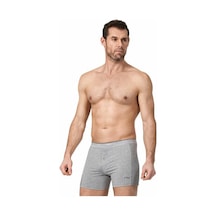 Namaldı 6 Adet Gri Renk Düğmeli Likralı Boxer Gri