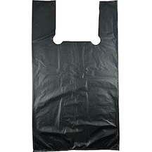 Kalın Siyah Poşet Orta Boy Hışır Atlet Poşet Market Manav Poşeti Çöp Poşeti 3 Kg