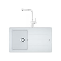 Franke Basis Bfg 611 Bianco Granit Evye + Active Plus Doccia 2.0 Batarya Set