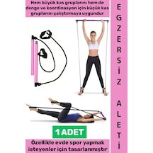 Egzersizaleti Dayanıklı Evde Pratik Kullanım Kuvvet Denge Koordinasyon Antrenmanı Spor Fitness Barı Çok Renkli