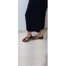İçi Dışı % 100 Hakiki Deri Lacivert - Taba