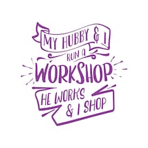Workshhop Sticker 17x17 Cm Mor