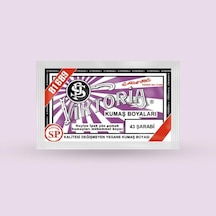 Viktoria Kumaş Boyasi 43 Şarabi - 3 Paket Boya + 2 Paket Fiske Çok Renkli