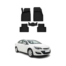 Opel Astra J Sd 2010-2015 Uyumlu 4d Havuzlu Paspas Kauçuk Siyah 5 Parça