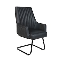Comfort Deri Misafir Koltuğu Siyah