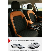 Mocha Taytüyü Oto Koltuk Kılıfı Toyota Corolla-auris-yaris Uyumlu Taba