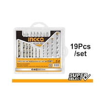 Ingco AKSDB1901 Matkap Ucu ve Bits uç seti 19'lu Set