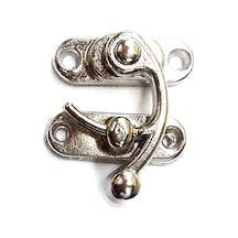 Yay Gözü, Tavla, Ahşap Kutu Klipsi - Minik 20x24 Mm, Nikel, 1 Adet