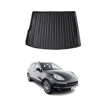 Porsche Cayenne 2011-2017 Arası Uyumlu Araca Özel Kauçuk Tpe Bagaj Havuzu Siyah
