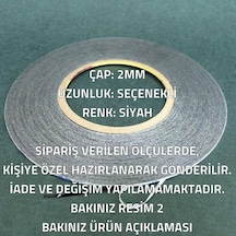 2 MM 1mt Çift Taraflı Bant. Ekran Cam Kasa Kapak Yapıştırma-siyah 1 Metre-Tamir Seti Hariç