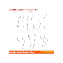 6 Adet Metal Far Ampulü Bahar Klipler H1 H3 H4 H7 Araba Far Ampul Tutucu Bahar Klipler Tokaları 5zhsfullkıt