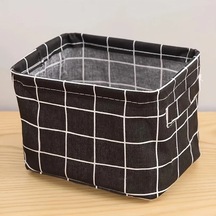 Tongdashop Siyah Katlanır Kare Desenli Saklama Organizer Su Geçirmez Toz Geçirmez Siyah