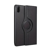 Huawei Honor Pad 10 12.1 Kılıf 360 Tablet Deri Kılıf - Siyah