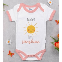 Bk Gift Bk Kids Little Sunshine Tasarımlı Pembe Bebek Body Zıbın-1 6 - 9 Ay Sarı