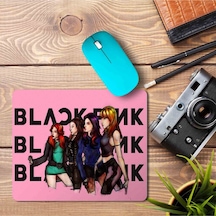 Black Pink Yazılı Mouse Baskılı Mousepad Mouse Pad