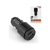 45w Pd Usb Oto Şarj Kafa Hızlı Şarj Çakmaklık Adaptörü, Usb-c Ve Usb-a Çıkışlı, İphone Ve Android Uy