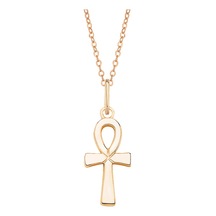 Rose Altın Mini Ankh Kolye As1882klr2 Altınsepeti Pembe Altın