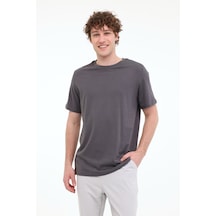 Lumberjack Mb Ct110 Pm C Nk T-sh 5fx Antrasit Erkek Kısa Kol T-shirt Gri