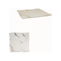 Wermodin Masa Tablası Dalgalı Kare 67x67 Cm - Afyon Mermer Çok Renkli
