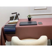 Nivemeshome Keten Trend Masa Örtüsü Gül Kurusu Apm Çok Renkli