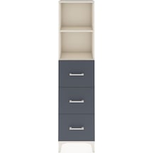 Arges Dolap 2 Raflı 3 Çekmeceli 44x30x182 Aytaşı-antrasit Aytaşı