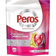 Peros Çamaşır Deterjanı Tableti Kapsülü Renkliler İçin 26 Adet