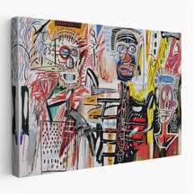 Harita Sepeti Jean Michel Basquiat'in Untitled Kanvas Tablo-5056-70x100