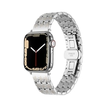 Watch Ultra 49mm Uyumlu Krd-86 Metal Tgco Kordon-gümüş