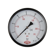 Simga 0-400 Bar Çap Ø52 MM Arkadan Bağlantılı Kuru Tip Manometre