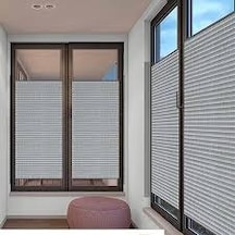 Koyu Gri 09-13 Plise Perde - Katlanır Cam Balkon Perdesi Koyugri