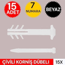 Çivili Korniş Dübeli 15 Adet