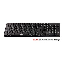 Elba EK-020 USB Siyah Türkçe Standart F Klavye