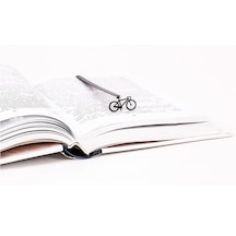 Siyah Bisiklet Figürlü Metal Kitap Ayracı. Kitap Ayraçları