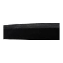 Siyah - 2.5cm Paça Lastik Geniş 10mt. 5468