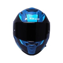 Ls2 Rapid 2 Neo Full Face Motosiklet Kaskı Şeffaf + Siyah Vizörlü Mavi - Mor