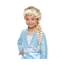 Platin Altın Dore Renk Karlar Ülkesi Elsa Frozen Peruğu Çocuk  Boy