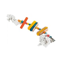 Doğal Ahşap Kuş Oyuncağı 35 Cm