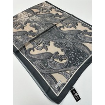 Qashka Saten İpek Şal Etro Desen Lbt0107-41277 Çok Renkli