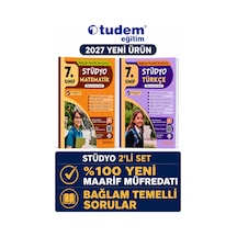 Tudem 7.sınıf 2027 Stüdyo Matematik-türkçe Bağlam Temelli Maarif Müfredat Soru Bankası Turuncu