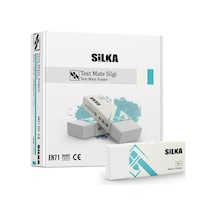 Silka Text Matel Öğrenci Silgisi Beyaz Öğrenci Silgisi 20 Li Paket