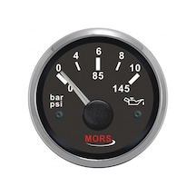 Yağ Göstergesi 5 Bar 12/24V. Mors. Siyah