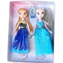 Anna Elsa Frozen Ikili Bebek Seti 24 Cm