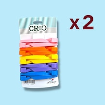 Croc Plastik Saç Pensi 2 X 10lu - Profesyonel - Kuaför Tipi, Ergonomik, Pratik